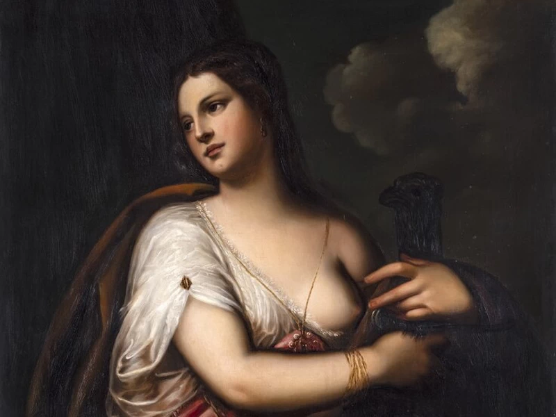 1828-Amalia Aurora Adelaïde Leuhusen - Giuditta con la testa di Oloferne. Copia da Alessandro Varotari